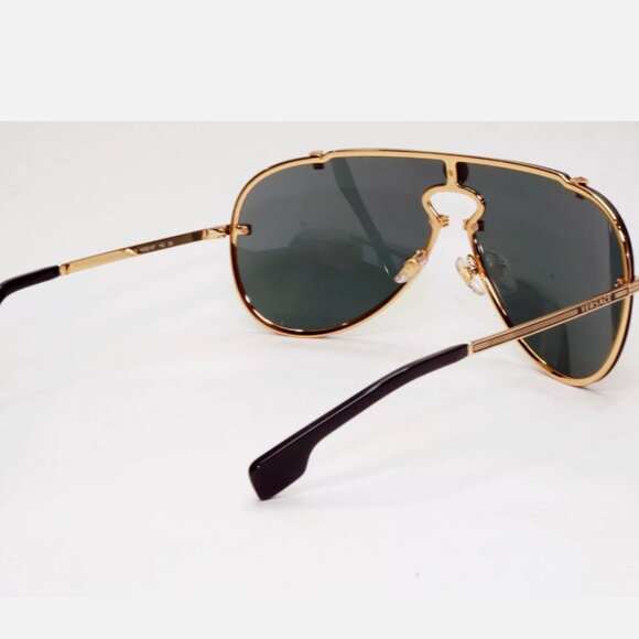 Versace Gold Pilot Medusa Shield Sunglasses - Picture 9 of 9